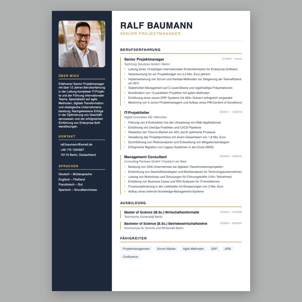 Executive Dark Vorlage