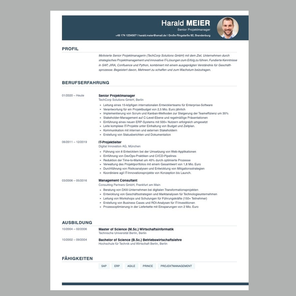 Professional Classic Vorlage