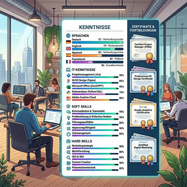 Kenntnisse im Lebenslauf 2026: Welche Skills Recruiter wirklich suchen